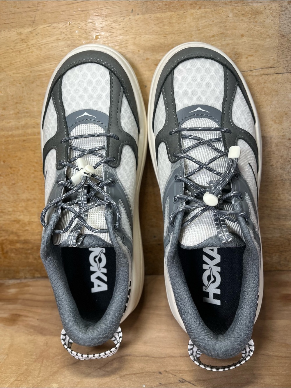 Hoka One One U Bondi B3LS Womens Sz 8.5 Walking Shoes Sneakers Alabaster Astroid - Picture 7 of 12
